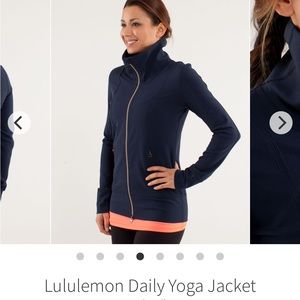 Lululemon Daily Yoga Jacket in Midnight Blue